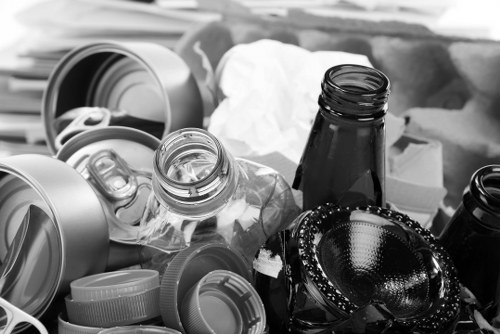 Crew preparing for house clearance with protective equipment