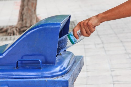 Greenwich business waste removal services in action